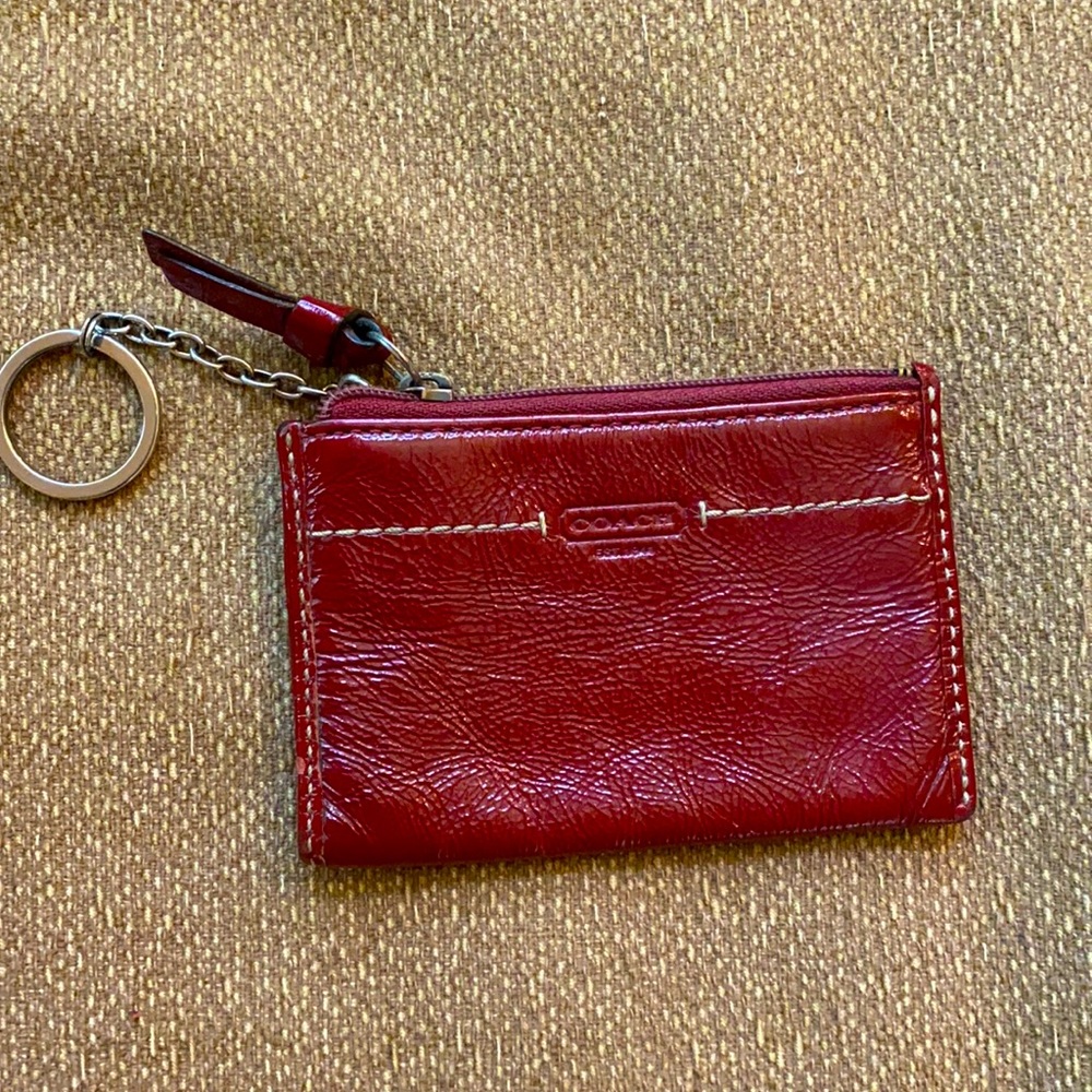 Coach keychain pouch
